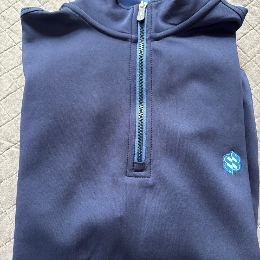 Fairview & Greene Navy Blue Quarter-Zip Pullover. NWOT size s